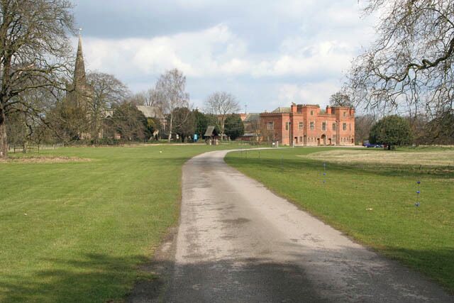 Holme Pierrepont Hall With St Edmond's Church to the left. As early as the 12th century the Manor of Holme was in possession of the Manvers family, and the second name was added in 1280, when the sole heiress was married to Henry Pierrepont, a descendent of the Pierreponts who came to England with William the Conqueror. in France. The house was built in 1500 by William Pierrepont and is the oldest brick building in Nottinghamshire.