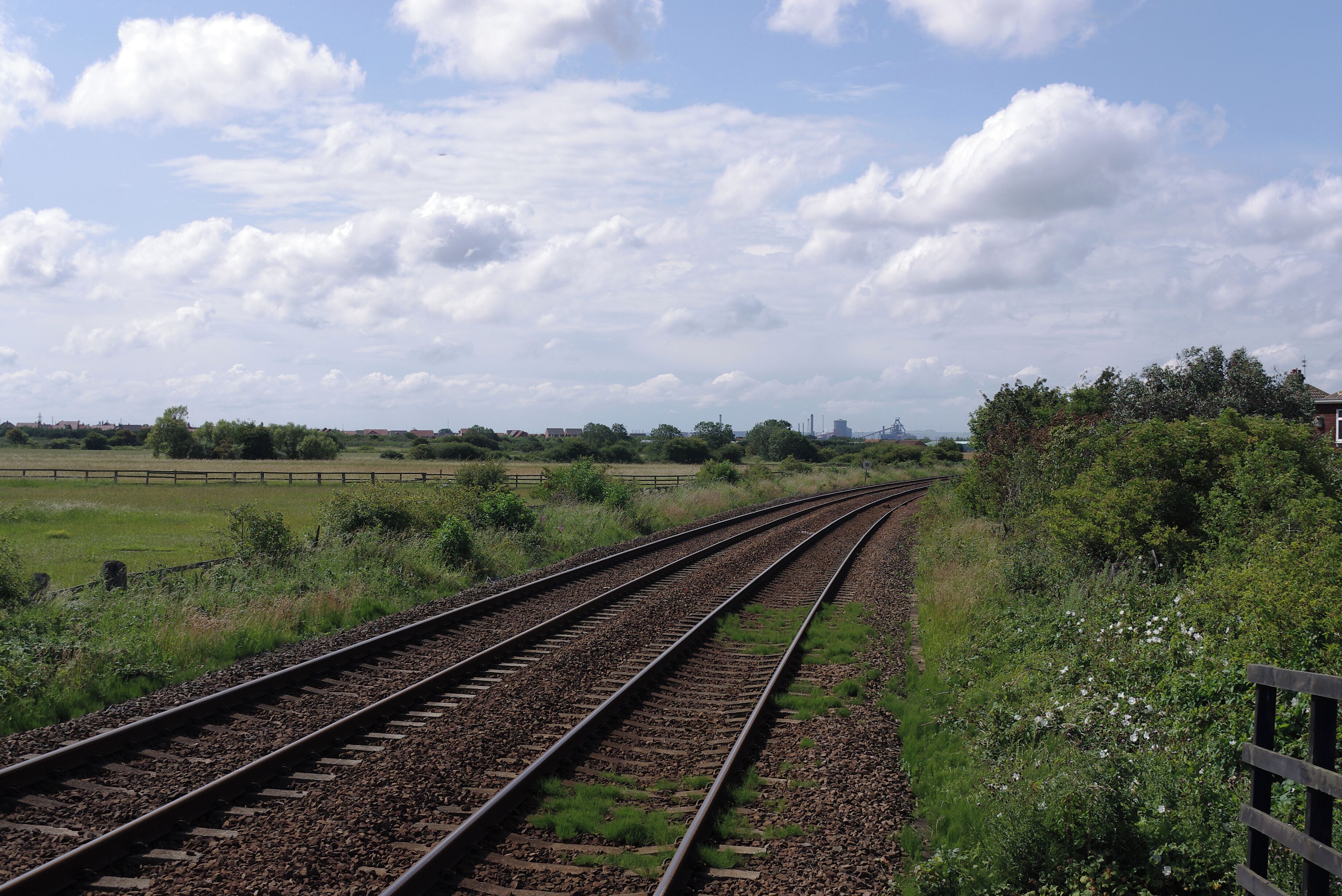Longbeck railway station on the Tees Valley Line.