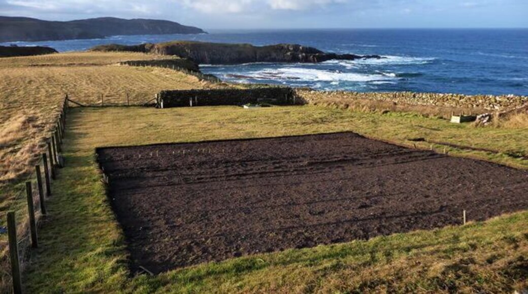 Kirtomy Bay Looking West with Kirtomy Bay in the middle ground and Farr Point in the background.