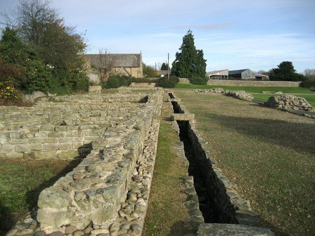 Part of the Roman Fort at Piercebridge