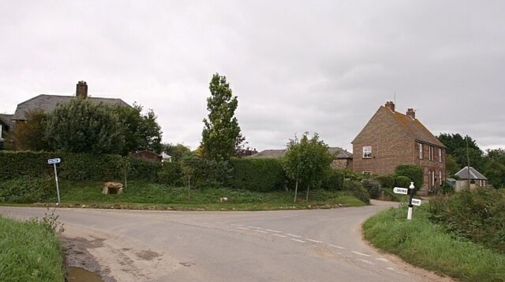 Colworth Farm turning A junction between two minor roads, neither named, next to Colworth Farm.
