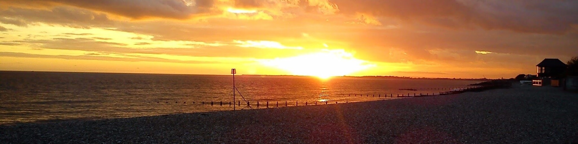 Aldwick Beach Sunset Jan 2012