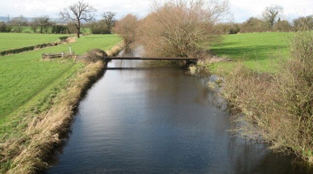 Pipeline crossing the Stroudwater Canal, near to Whitminster, Gloucestershire, Great Britain. The start point, end point and contents of this pipe crossing the disused Stroudwater Canal are officially a mystery! Quite what will happen to it if and when this part of the canal is restored is also uncertain. It's also a bit of a mystery which grid square the pipe crossing is in, but I've plumped for this one.