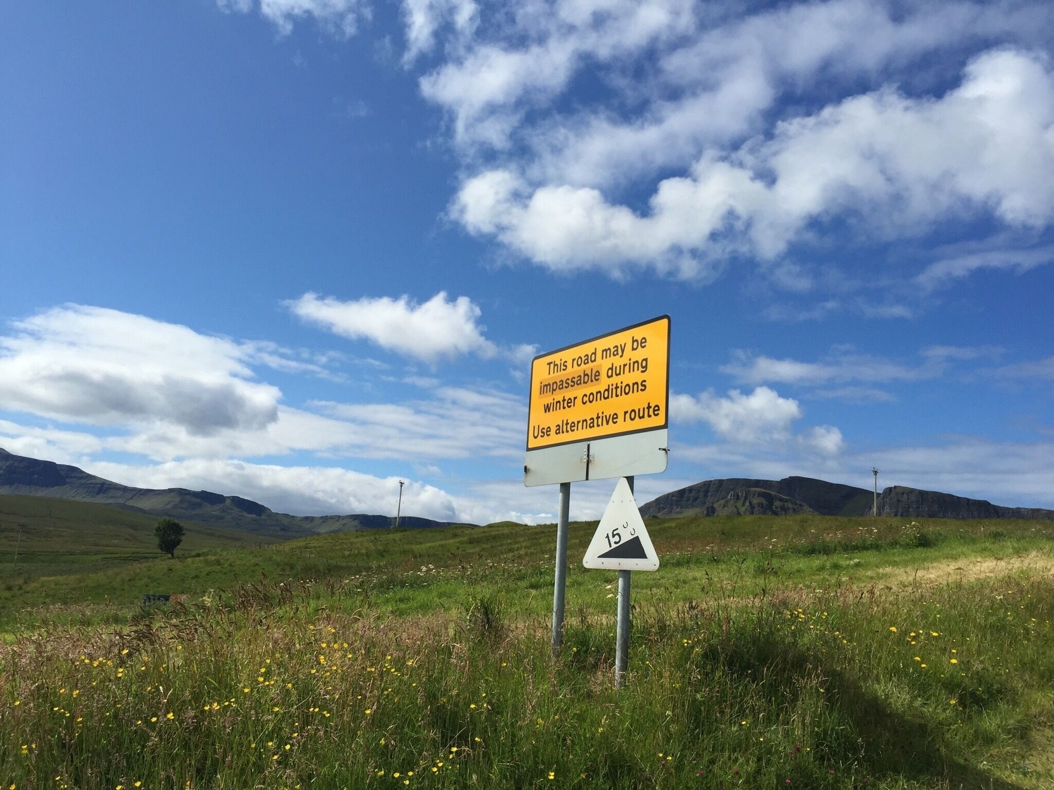 I like this one :-).... Drive to Uig through Quirang ... You can go for a trek or a mountain run on this mountain in Isle of Skye