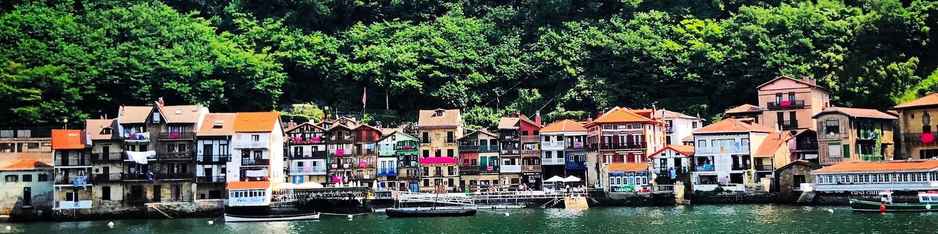 About 3km East from San Sebastián on the northern Camino de Santiago route is this really sweet little port of Pasaia, really gorgeous buildings, steep lush green hills and beautiful colours everywhere!
