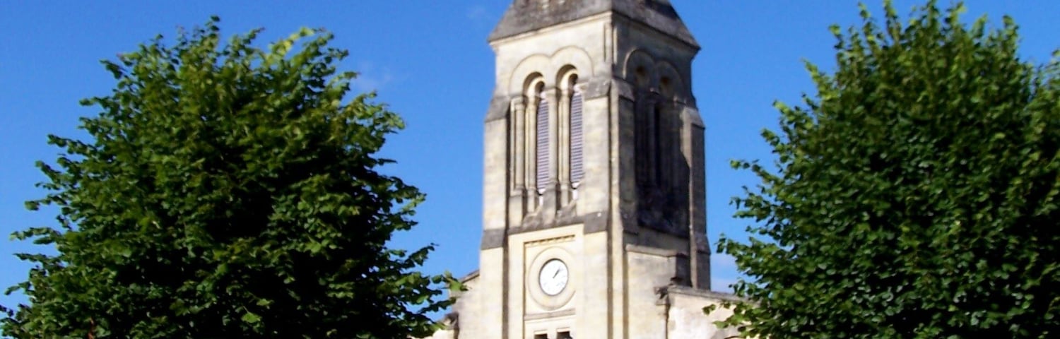 Saint Peter in Chains church of Langoiran (Gironde, France)