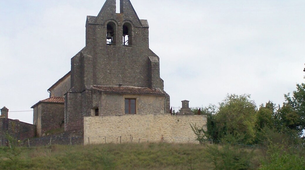 Church Notre-Dame of Landerrouet-sur-Ségur (Gironde, France)