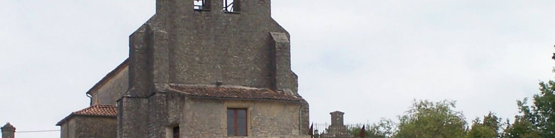 Church Notre-Dame of Landerrouet-sur-Ségur (Gironde, France)