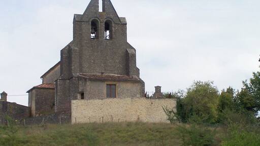 Church Notre-Dame of Landerrouet-sur-Ségur (Gironde, France)