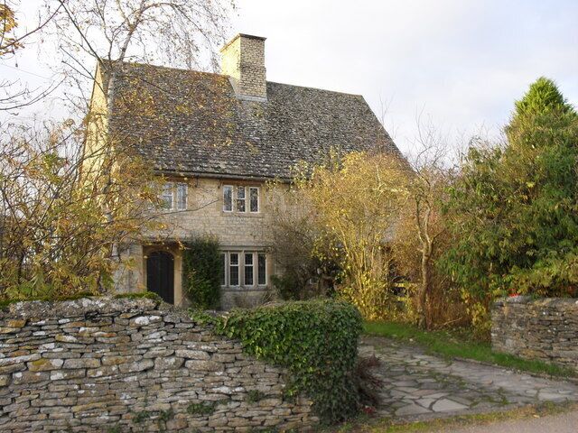 Kencot Cottages Numbers 1 and 2. 2 cottages owned by the National Trust.