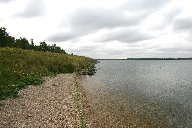Grafham Water Looking south-east from the end of Church Hill, the road that used to link the villages of Grafham and Perry before the reservoir was constructed.