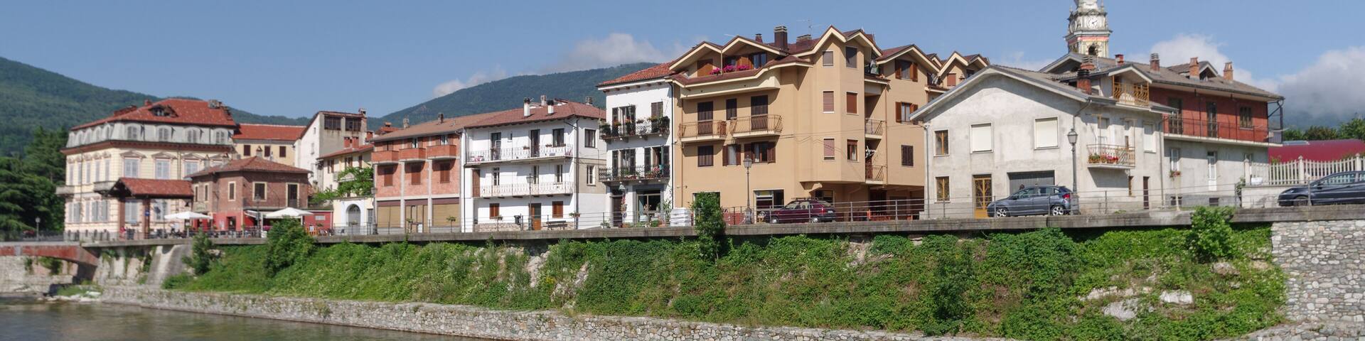 Historical town center of Garessio, Piedmont region, Italy