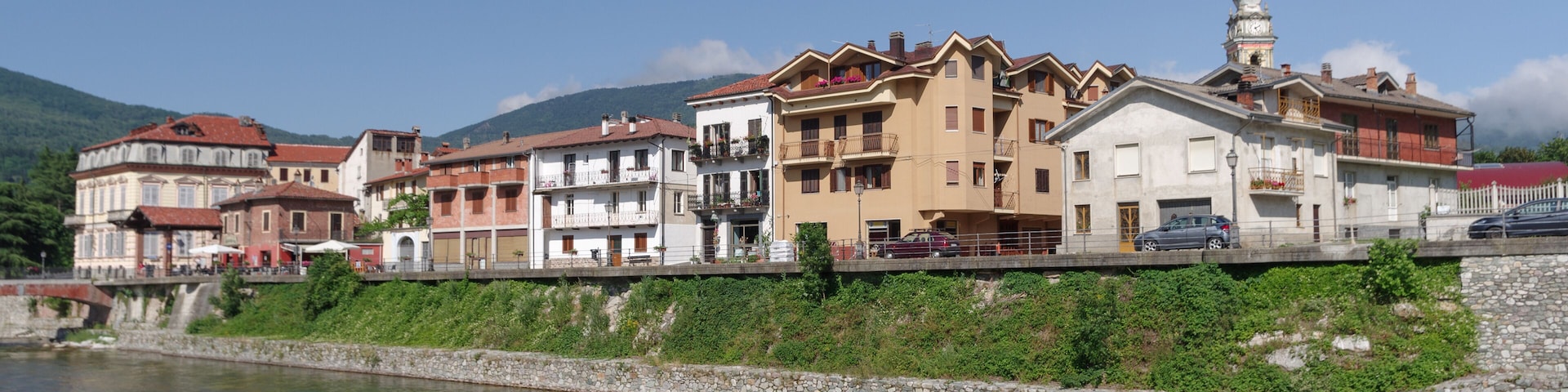 Historical town center of Garessio, Piedmont region, Italy