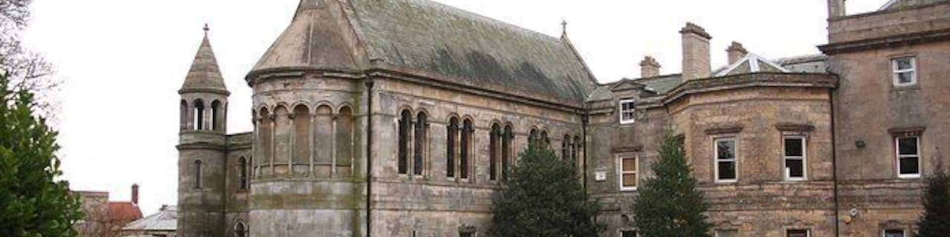 Wellingore Hall Chapel Romanesque Roman Catholic Chapel dedicated to St.Augustine of Canterbury, largely rebuilt after a fire in 1884