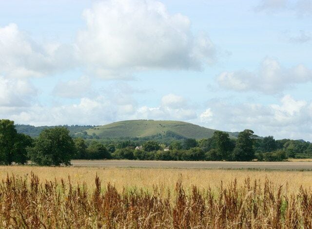 Fields near Upton Scudamore Looking toward Cley Hill. ST8344