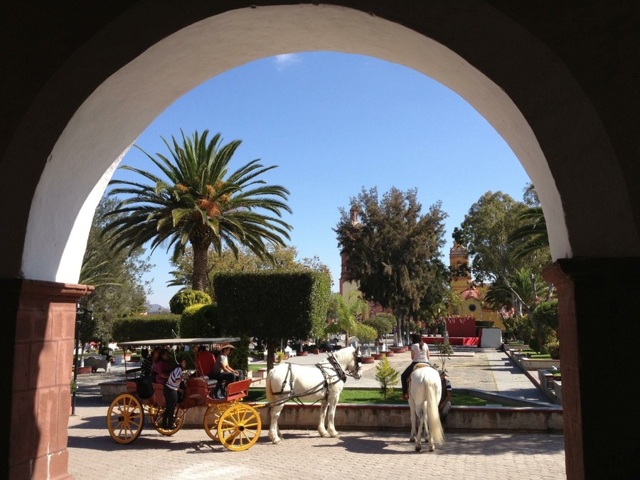Small colonial town in the state of Querétaro, México