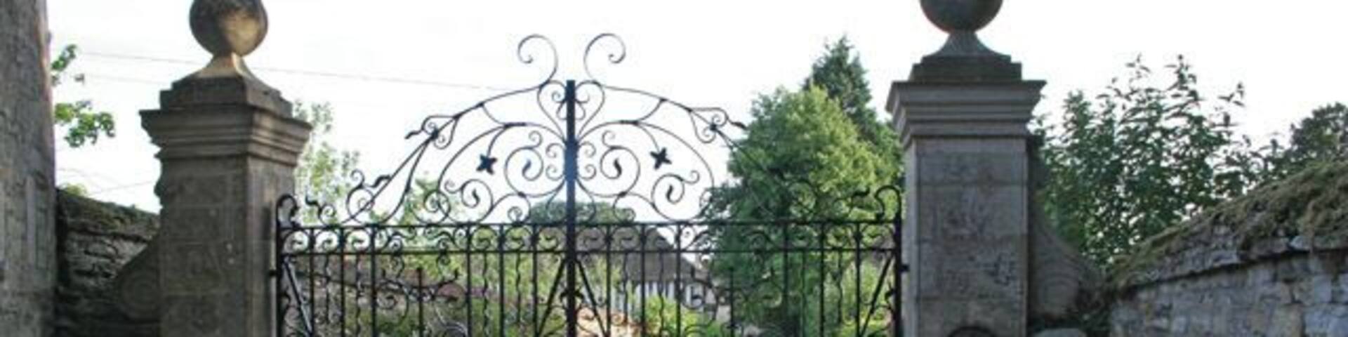 Gateway to North Luffenham Hall.