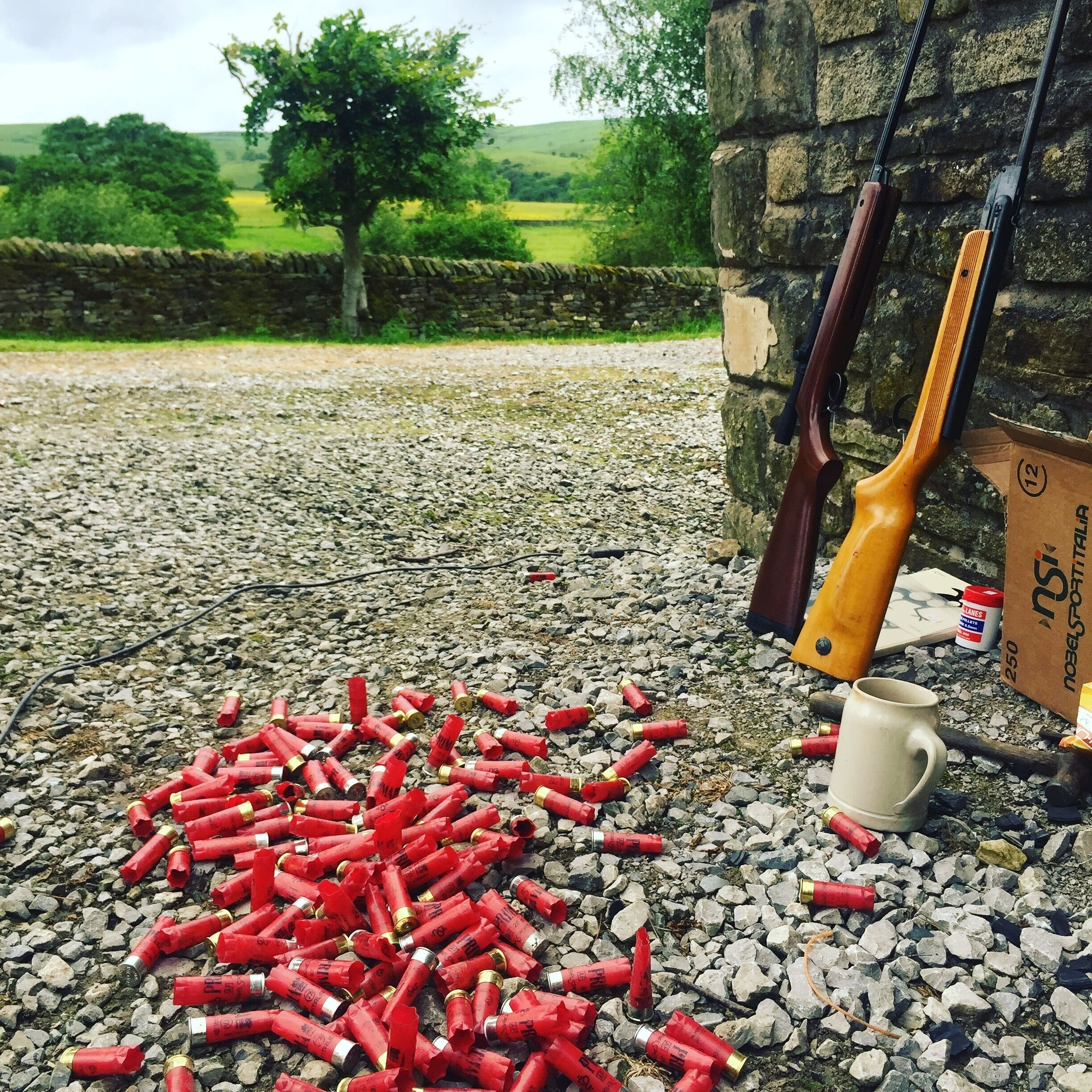 Relaxing weekend in the Peak District, finished off with a spot of Clay Pigeon Shooting with Hallams Guns #CountryPumpkins 
