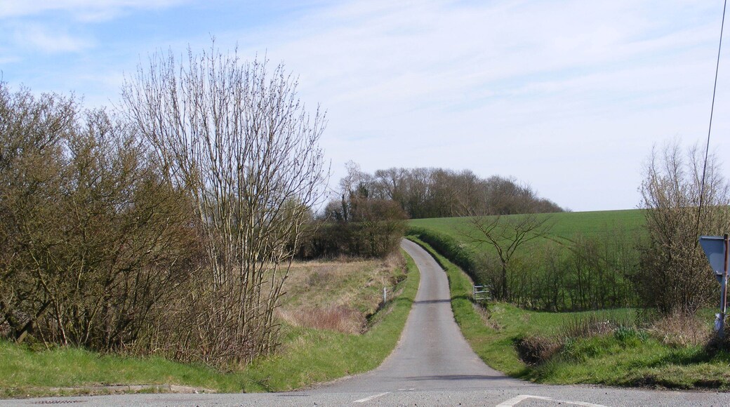 Wood Road, Badingham At the junction with the A1120