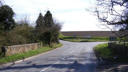 A1120 and Rook's Bridge At the junction with the B1120