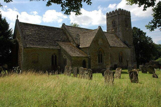 St Mary Magdalene's parish church, Adlestrop, Gloucestershire, seen from the northeast