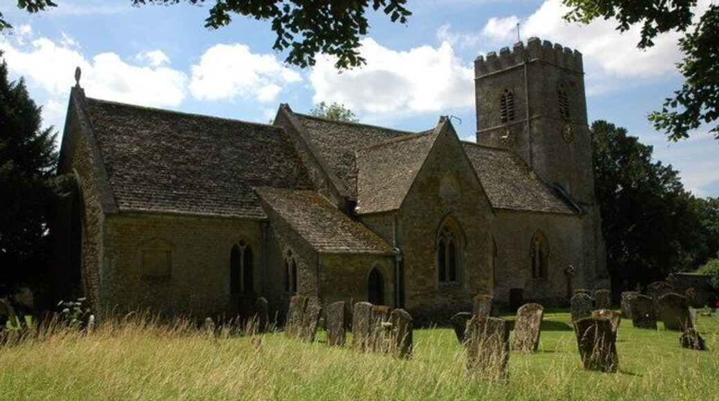 St Mary Magdalene's parish church, Adlestrop, Gloucestershire, seen from the northeast