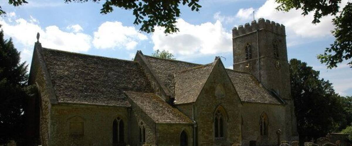 St Mary Magdalene's parish church, Adlestrop, Gloucestershire, seen from the northeast