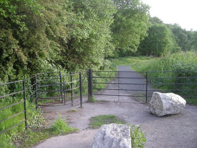 Kissing gate & path at the nature park