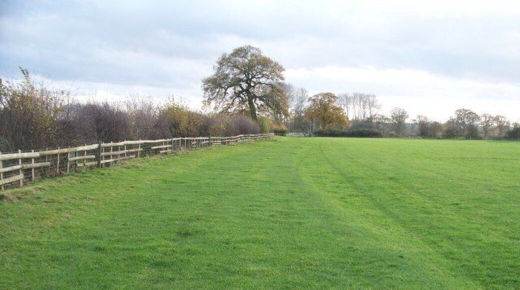 Along the Diamond Way This is the Diamond Way long distance path between Dorn and Moreton-in-Marsh, looking south.