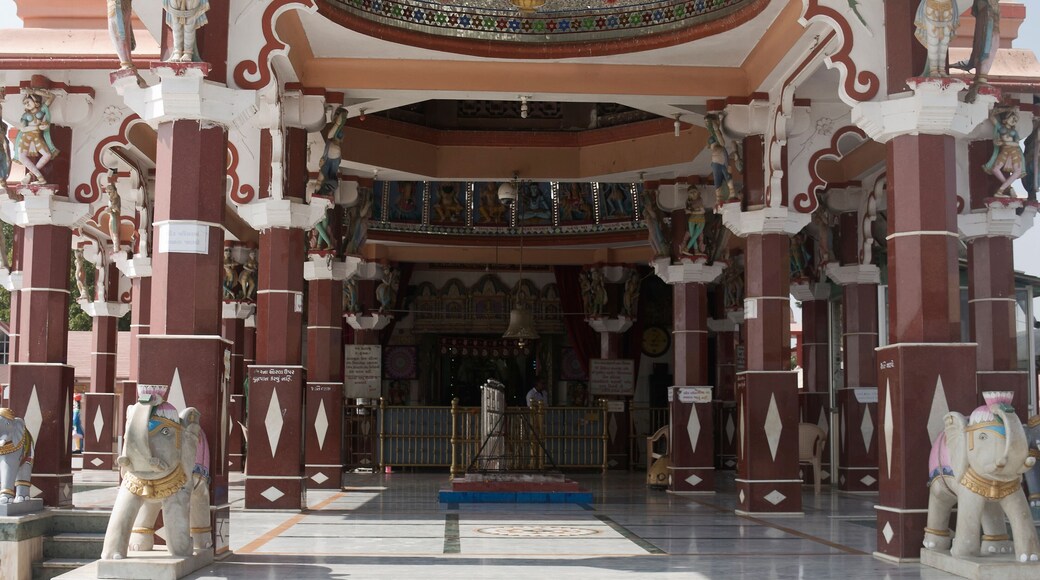 Khambhat, Gujarat / India - January 11, 2017 : An interior view of the Goddess Shree Vahanvati Sikotar Mata temple in the village Ralaj.