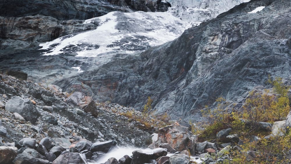 Vestbreen, glacier in Lyngen, Norway