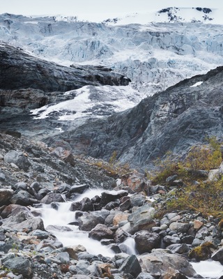 Vestbreen, glacier in Lyngen, Norway