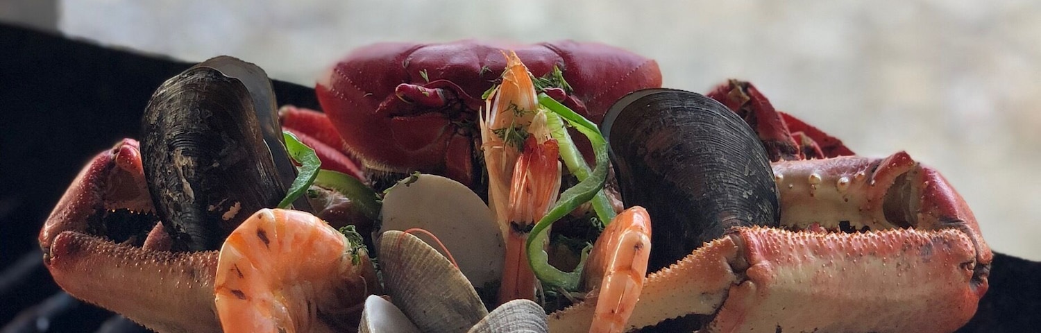 #GoodEats Cazuela de Mariscos. The perfect seafood mix in a bowl with plantains and peanut sauce. This photo was taken in the small town of El Morro, Guayas Ecuador. By the way, the fish was good too, but hands down to the Cazuela, a must try if you are in the area.
