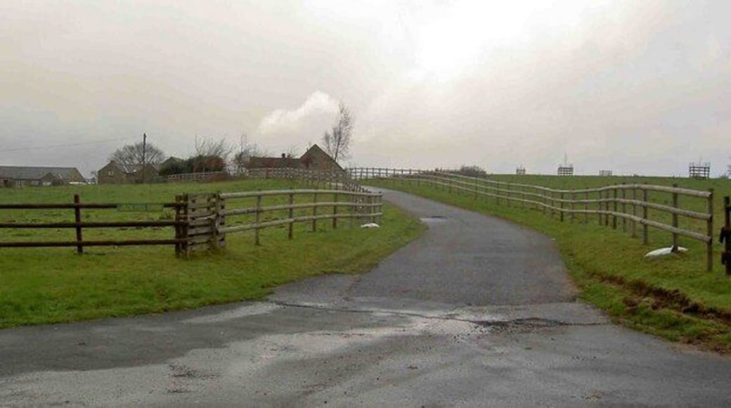 Jack Hill farm entrance From Nottingham Road Tansley near Matlock, Derbyshire.