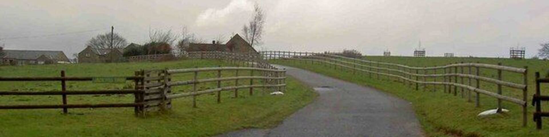 Jack Hill farm entrance From Nottingham Road Tansley near Matlock, Derbyshire.