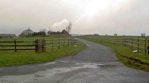 Jack Hill farm entrance From Nottingham Road Tansley near Matlock, Derbyshire.