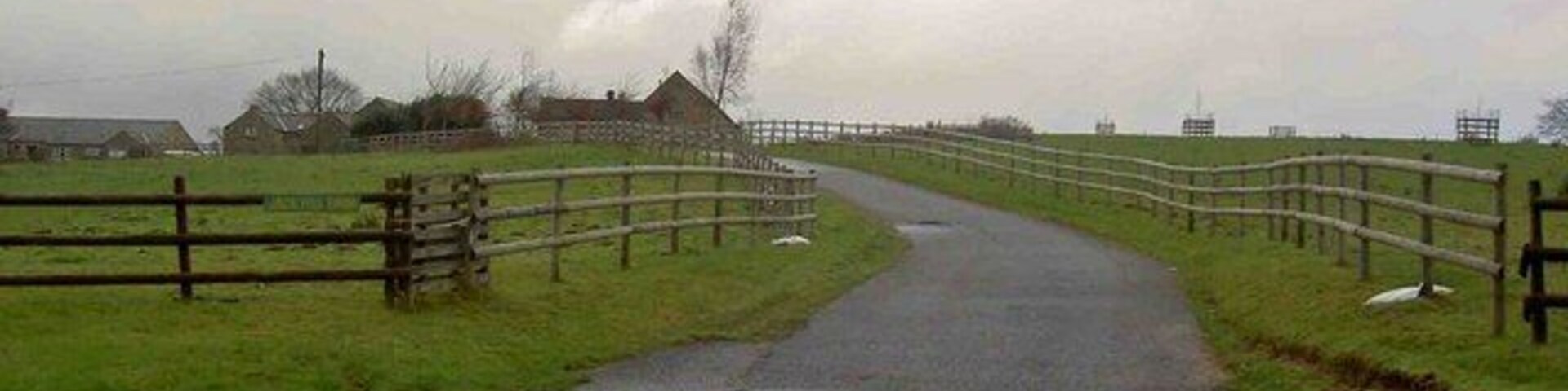 Jack Hill farm entrance From Nottingham Road Tansley near Matlock, Derbyshire.
