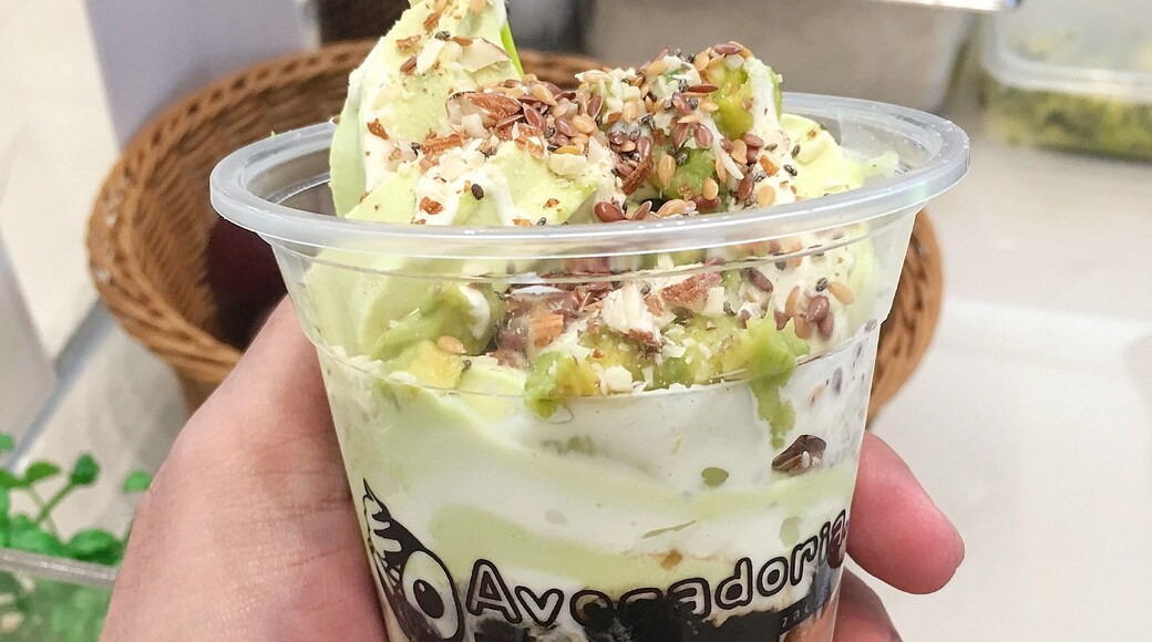 Avocado Lover - avocado soft-serve ice cream, fresh avocado bits, chopped almonds, chia and flax seeds, cream, black pearl and signature crushed biscuit by Avocadoria. This dessert shop is one of the fastest growing franchise in the Philippines.
#Trovember