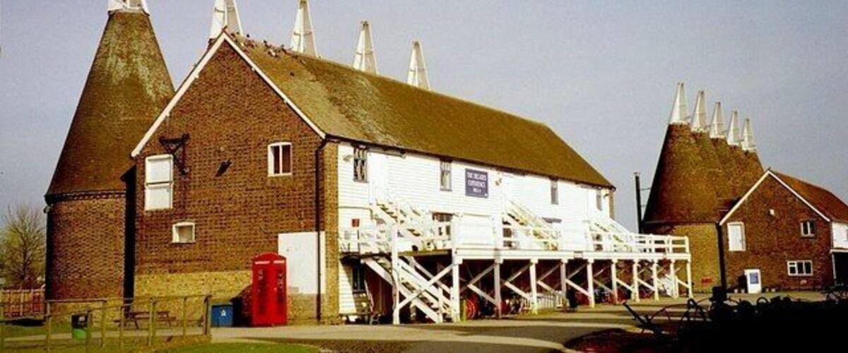 Bell 4, Beltring Hop Farm, Beltring, Kent. A five round kiln oast house, one of four at the Hop Farm. Also see 1506501