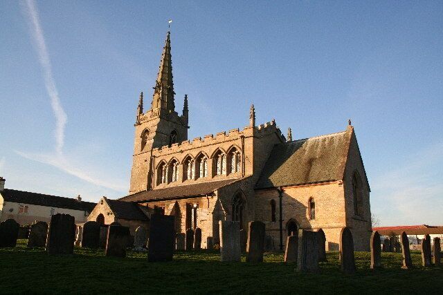 St.Thomas Martyr's church, Digby, Lincs. Anglo-Saxon origins, Norman doorway, Early English and decorated arcades and Perpendicular spire - St.Thomass church has it all !