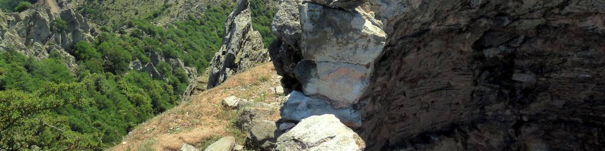 Vue sur le pic Neulos depuis le Pic Christo (ou Cristau)