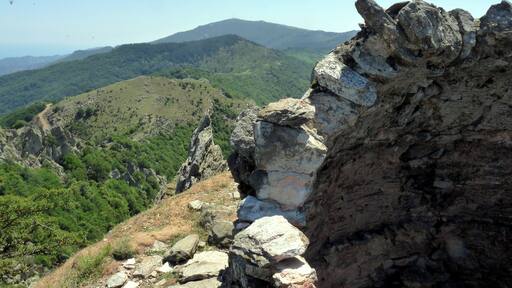 Vue sur le pic Neulos depuis le Pic Christo (ou Cristau)