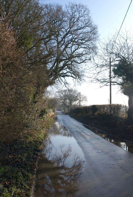 Church Lane, Nursling. The no through road leading away from 1722180 towards the crossroads with Station Road.