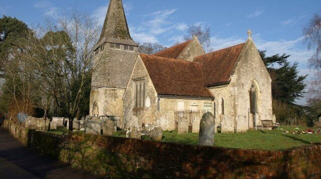 St Boniface's church, Nursling This is a very photogenic church, as 10892483 shows, with its different rooflines and shingled tower and spire.