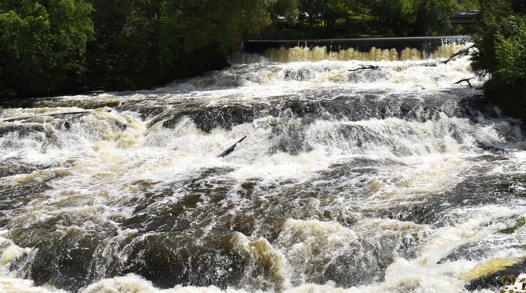 A river in summer, Kingsey Falls, Québec, Canada