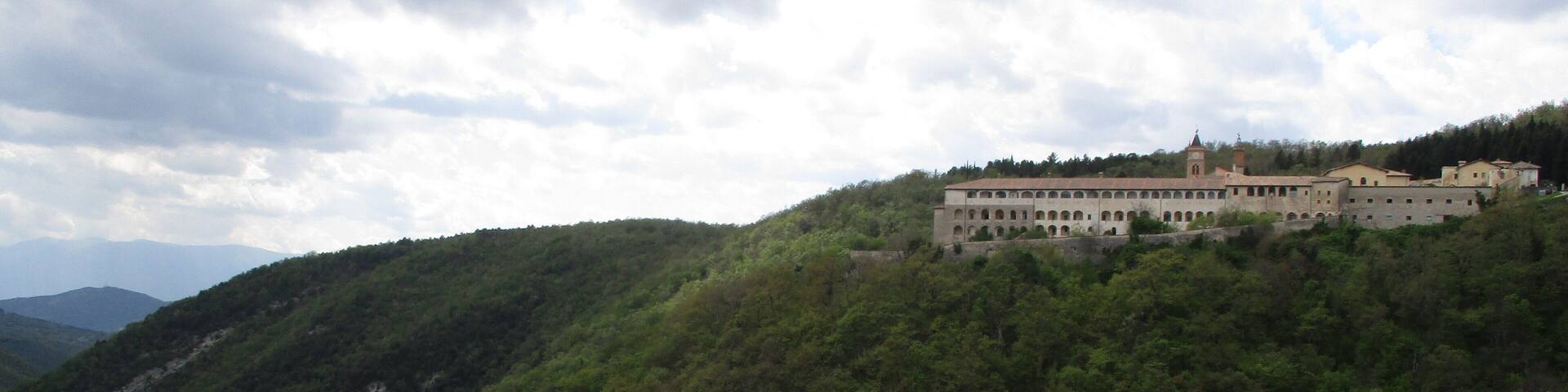 Veduta della certosa di Trisulti