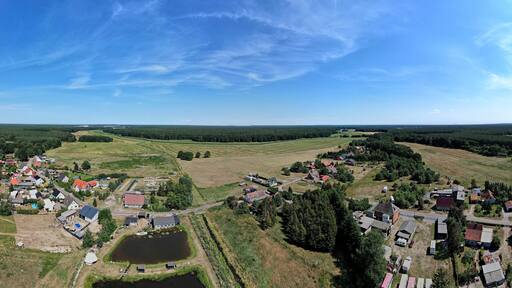 Hammer, Dorf bei Torgelow, 180°-Panorama 2022