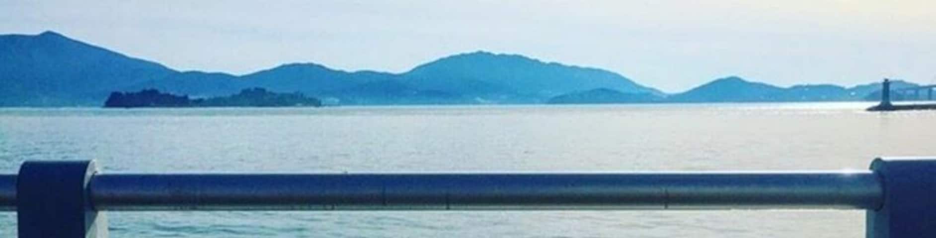 A harbour in Nokdong, Goheung (South Korea). #stunningstructures