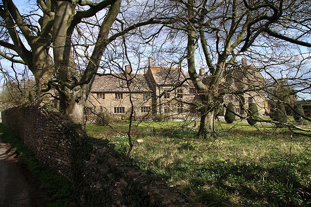 West Hall This large grade I listed house lies off a public footpath between the hamlet of Folke, and the village of Longburton. Normally obscured behind these trees when fully foliated, at this time of year it is briefly (but still only partially) revealed. It probably has its origins in the C15, when it may have been built for the Hymerford family. Later additions can be dated with more certainty during the early C17, and later in 1671 for Thomas Chafe, with most of the mullioned windows dating from this time. The last major alteration occurred in the early C18 with the addition of another wing.