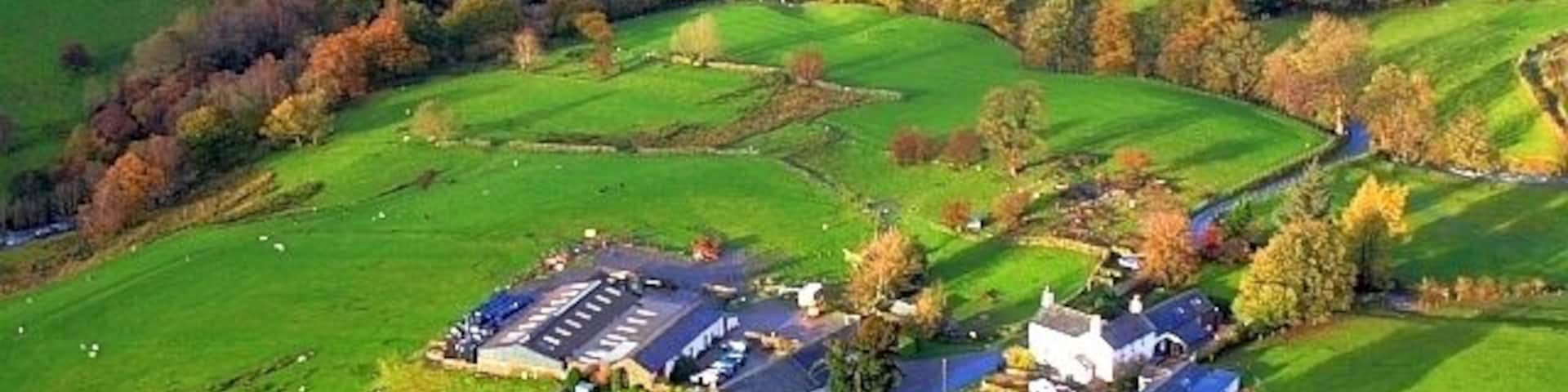 Little Town from Knott End, near to Little Town, Cumbria, Great Britain.